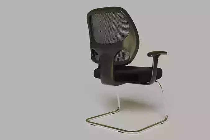 Silla de Oficina Operativa SO 008 Ergonomica Low-poly 3D model