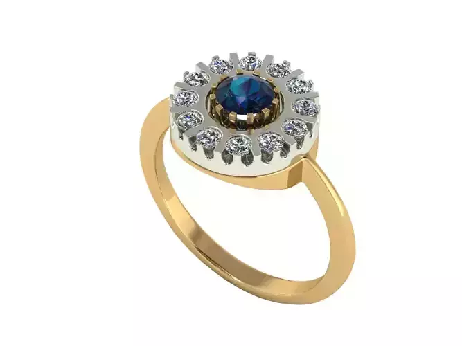 Ring with diamonds und997