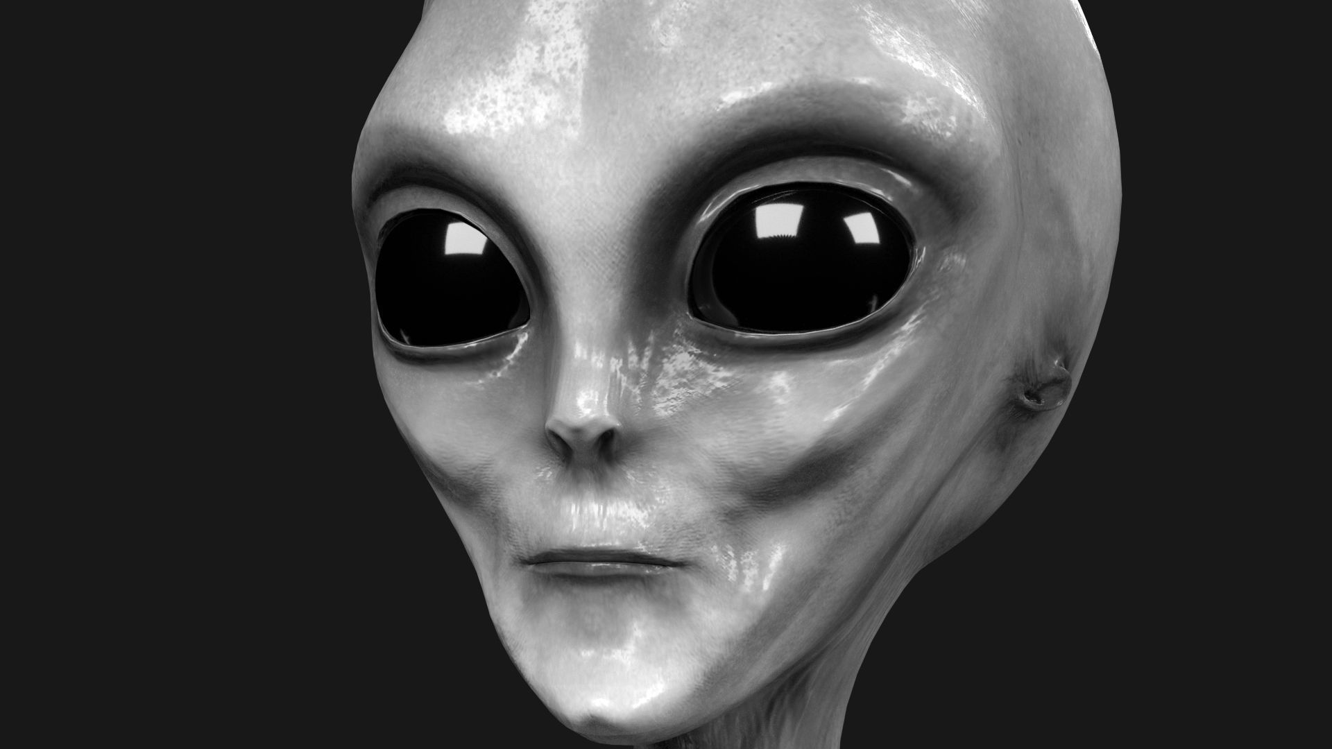 Alien Pbr Low Poly Rigged Low-poly 3D model_6