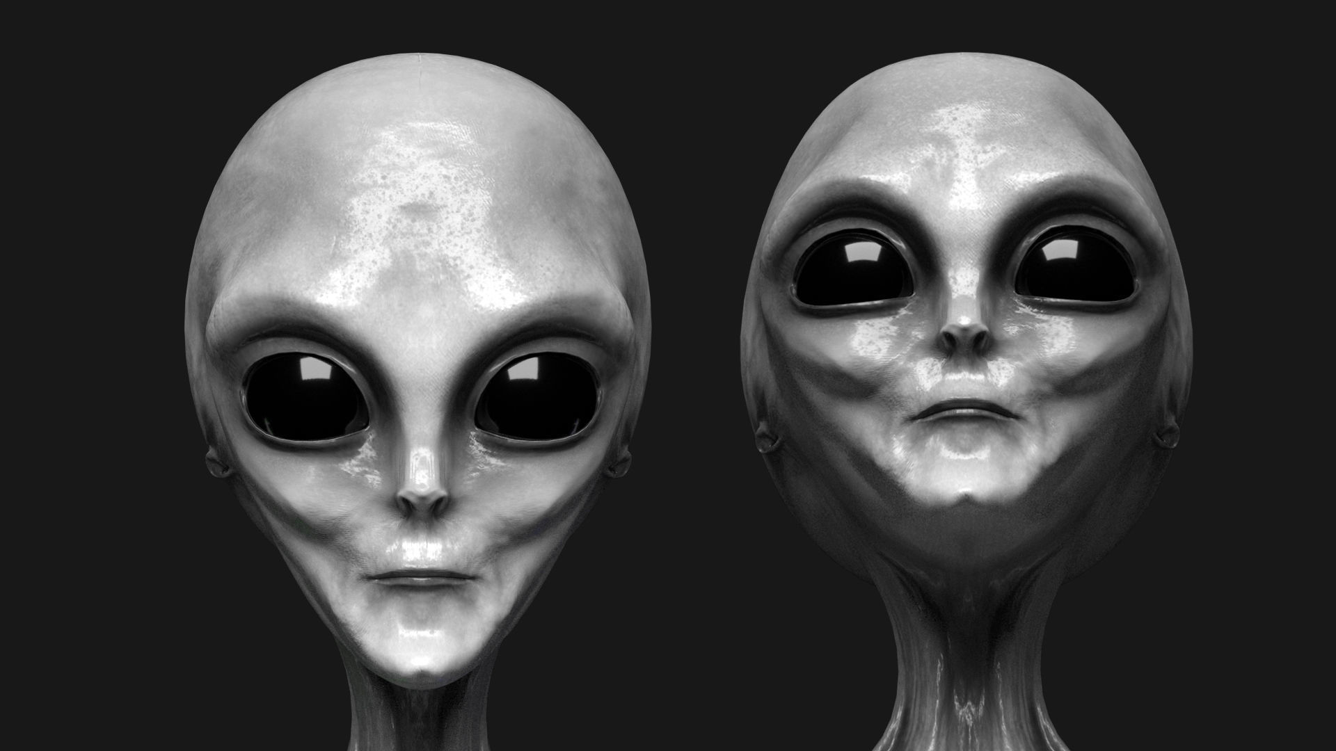 Alien Pbr Low Poly Rigged Low-poly 3D model_7