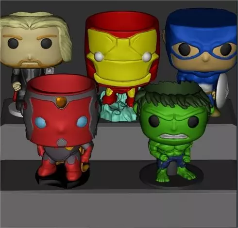 avenger vasos 3D print model