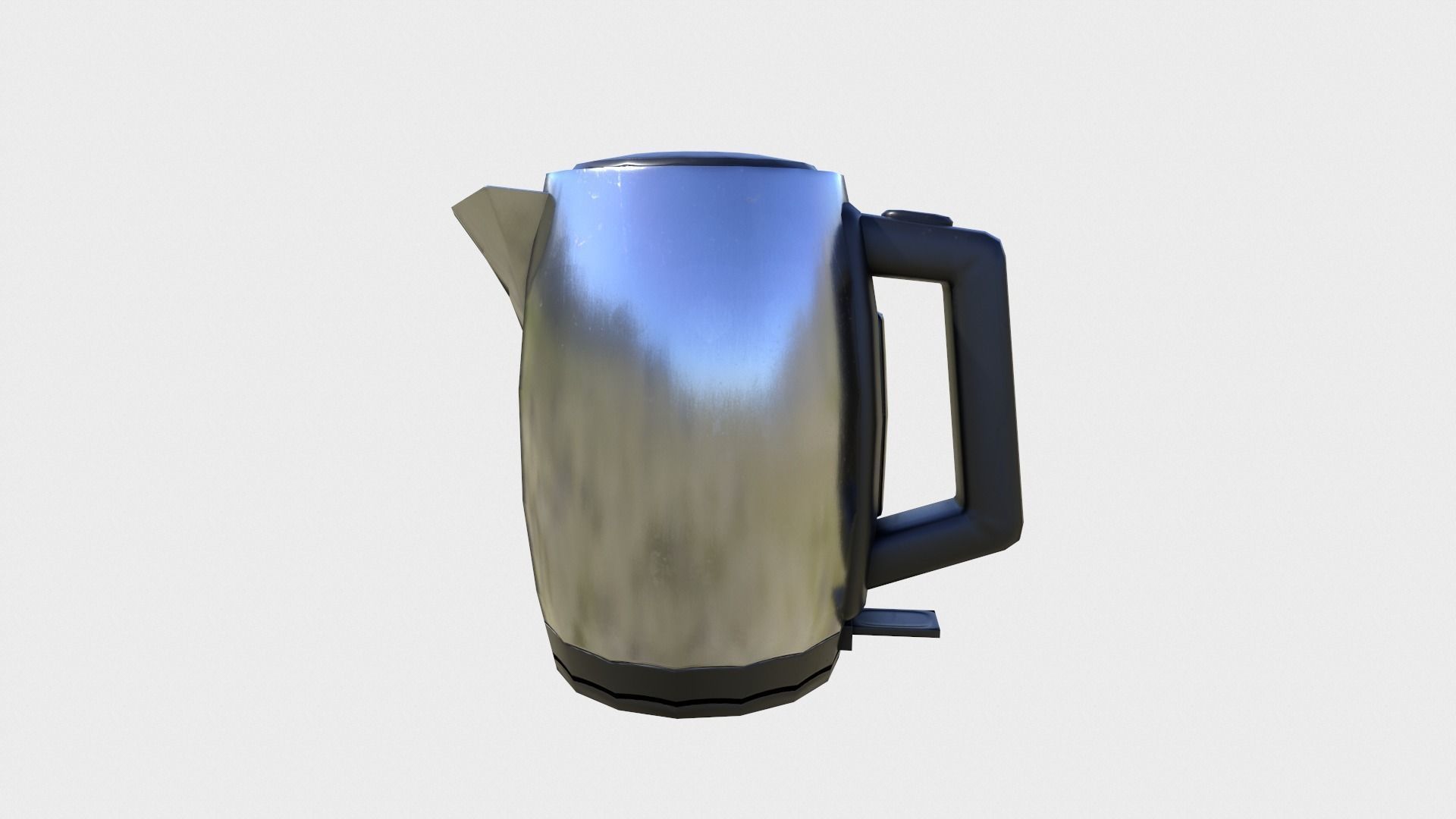 Kettle tea Low-poly 3D model_2