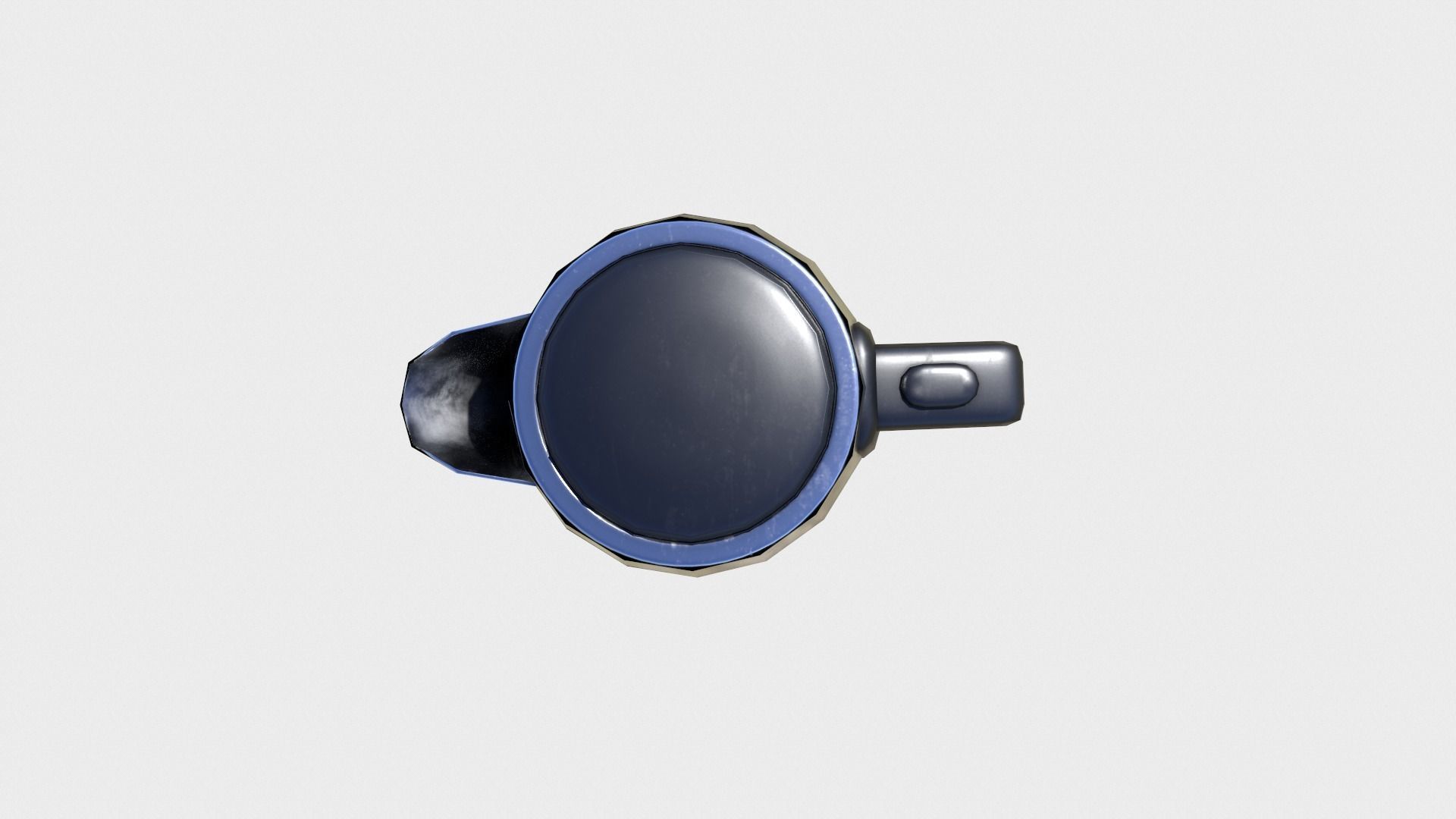 Kettle tea Low-poly 3D model_4