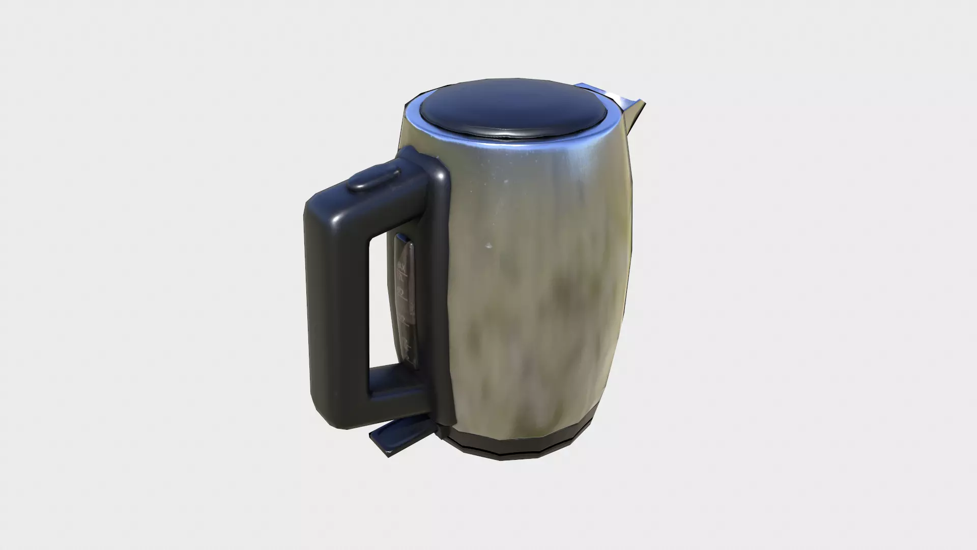 Kettle tea Low-poly 3D model_0