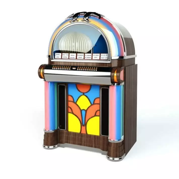 Colorful Jukebox 3D model_0