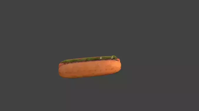 Hotdog hot dog with grass