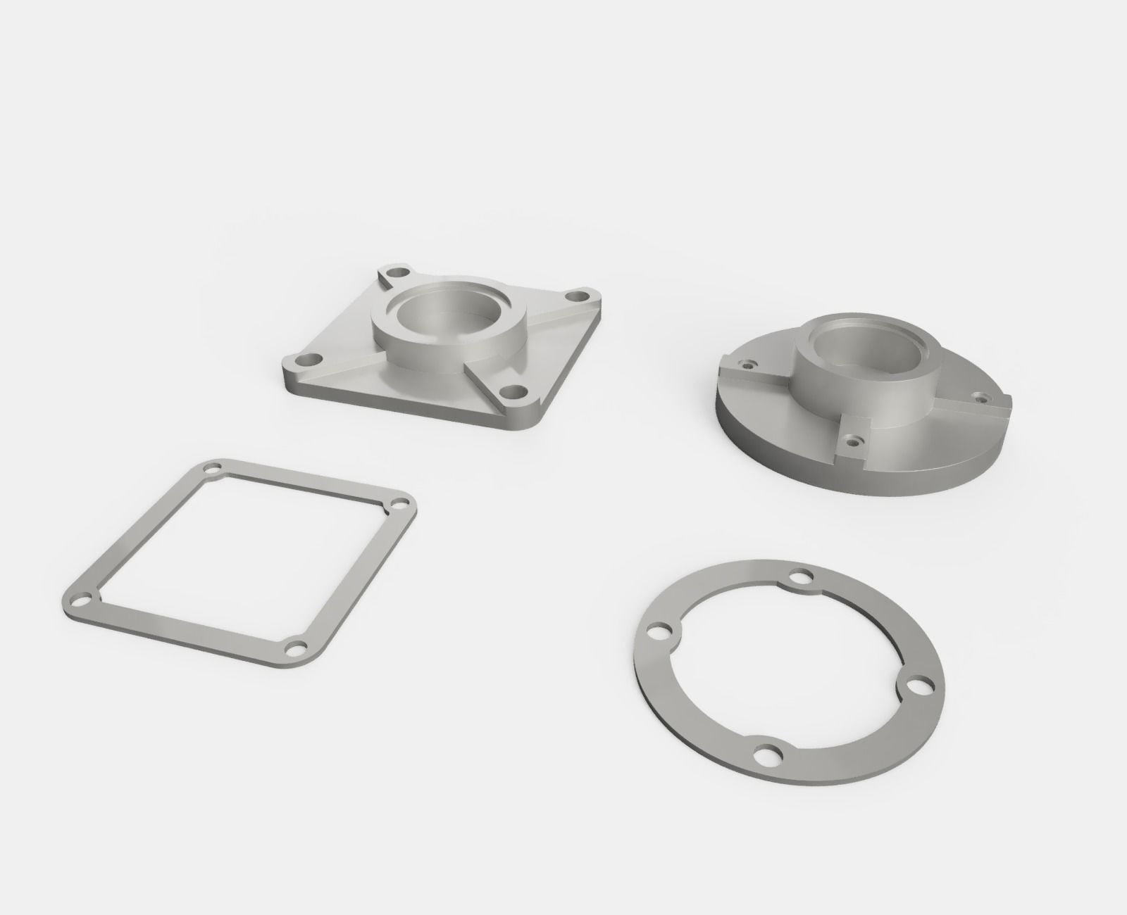 Mechanical Kitbash  Low-poly 3D model_7