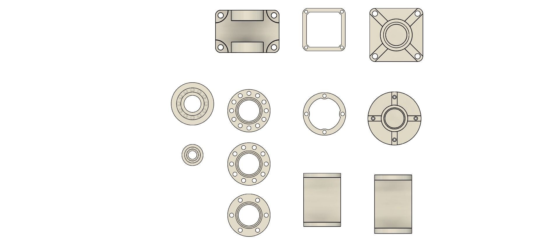 Mechanical Kitbash  Low-poly 3D model_12