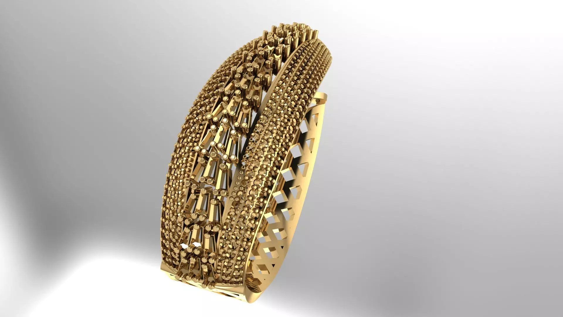 Luxury earring with diamonds 3D print model 3D print model