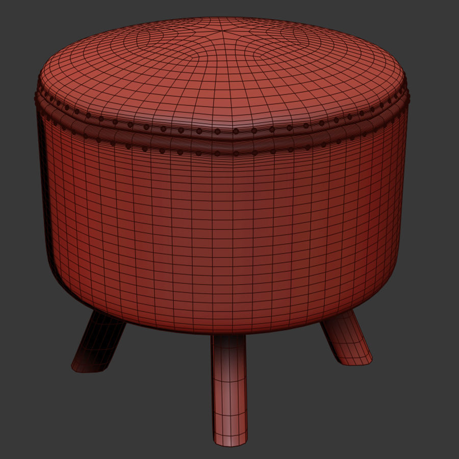 Alfred Pouf 3D model_1