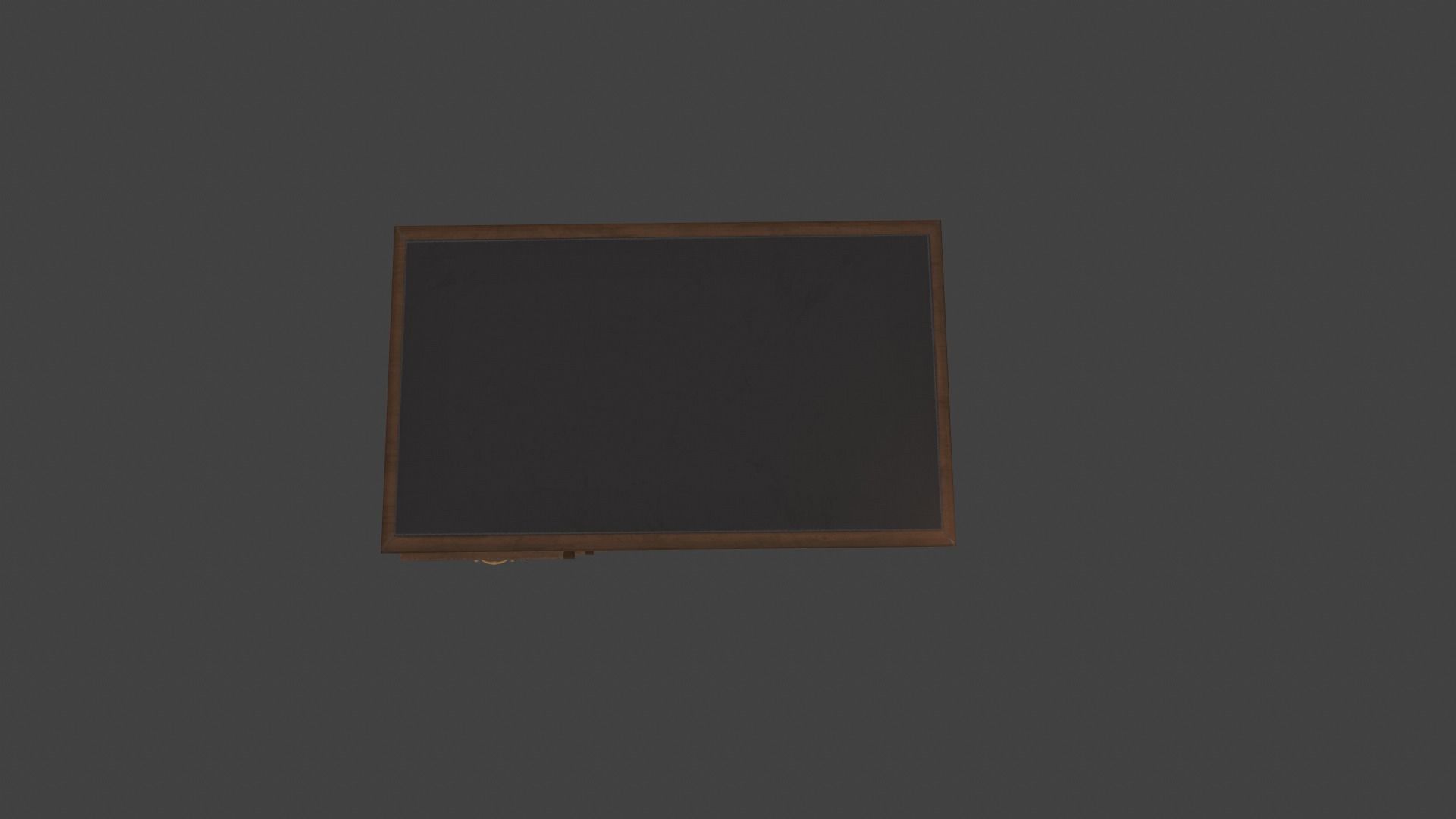 Table desk with drawers Low-poly 3D model_3