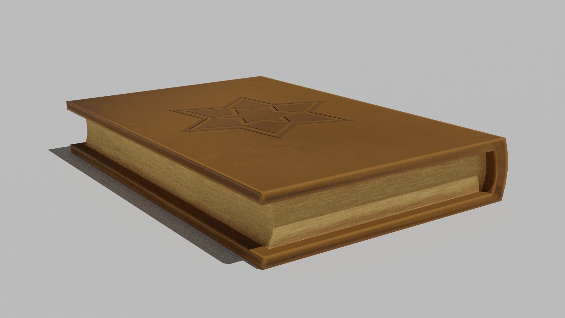 Stylized Book Low-poly 3D model_1