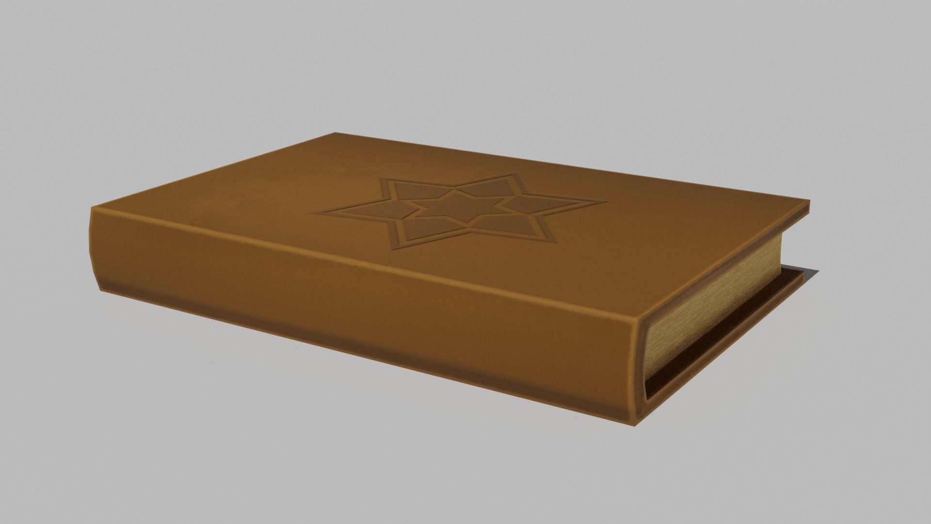 Stylized Book Low-poly 3D model_2