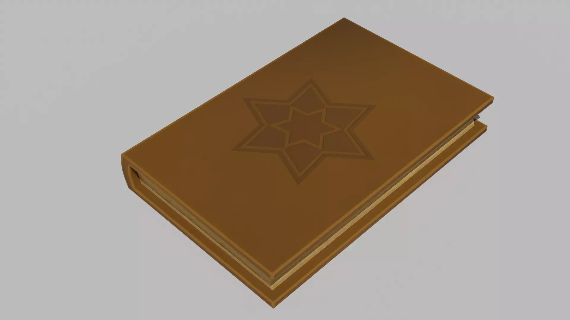 Stylized Book Low-poly 3D model_0