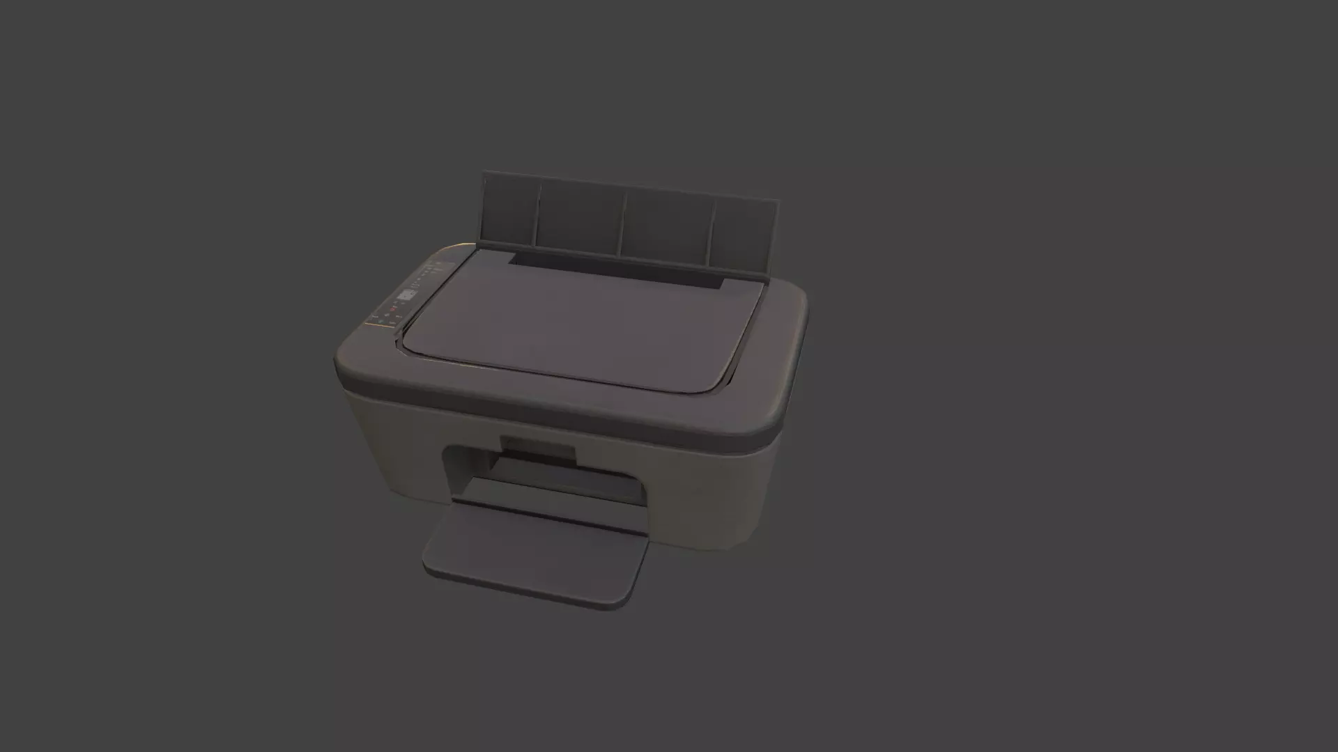 Xerox machine Low-poly 3D model_0