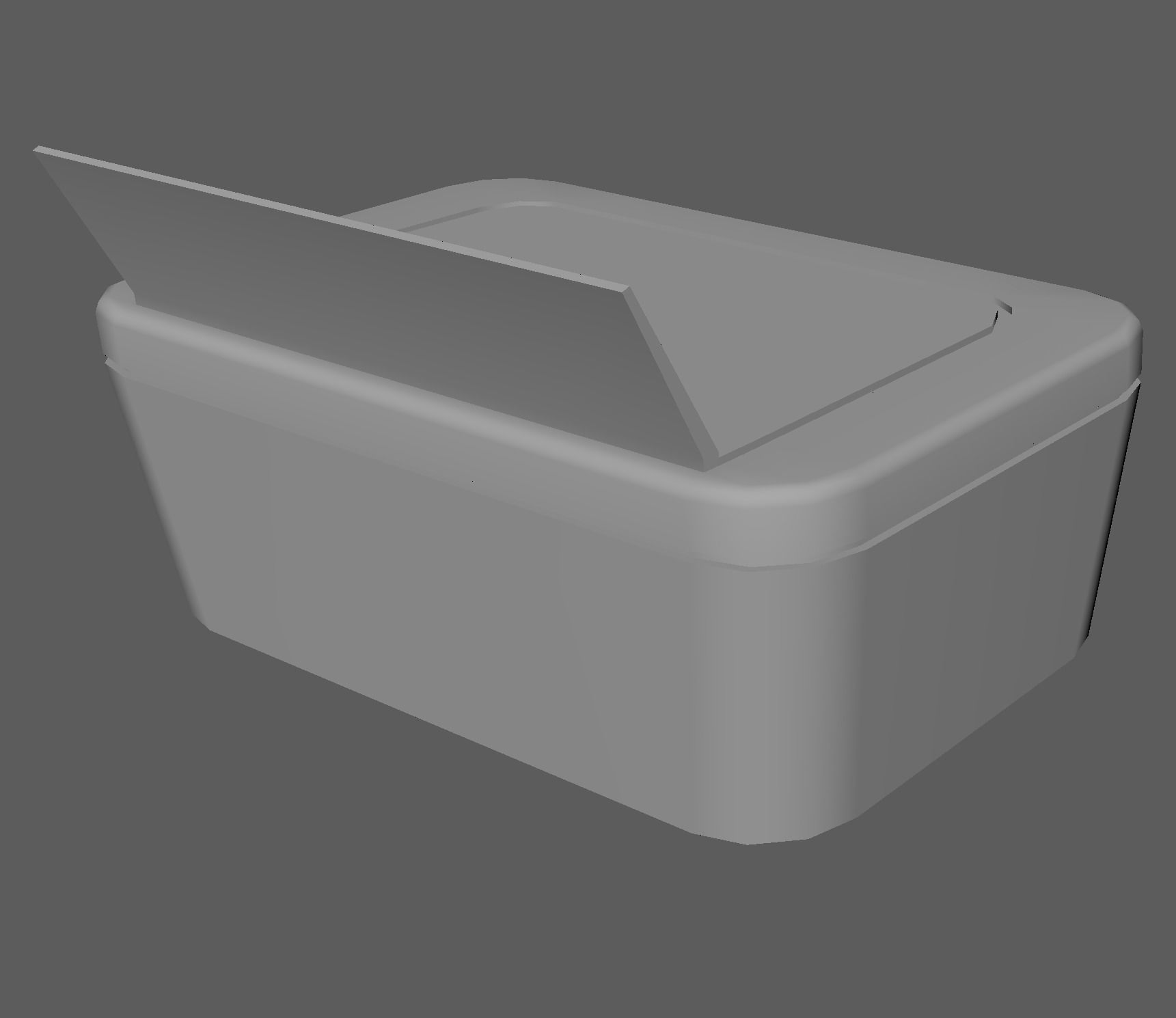 Xerox machine Low-poly 3D model_5