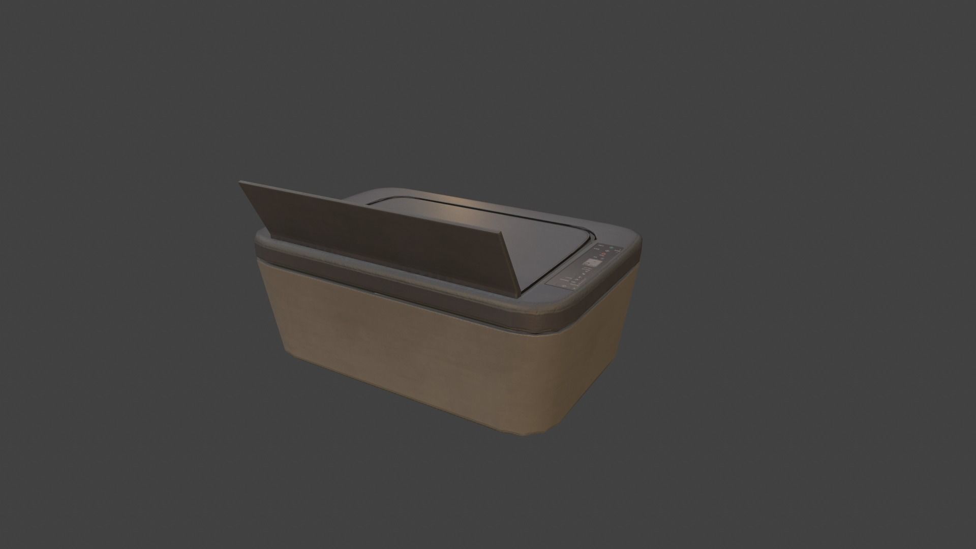 Xerox machine Low-poly 3D model_2