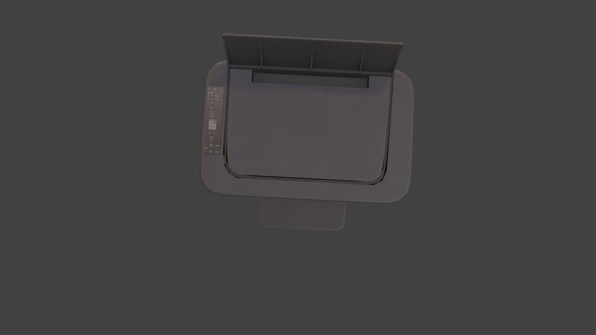 Xerox machine Low-poly 3D model_3