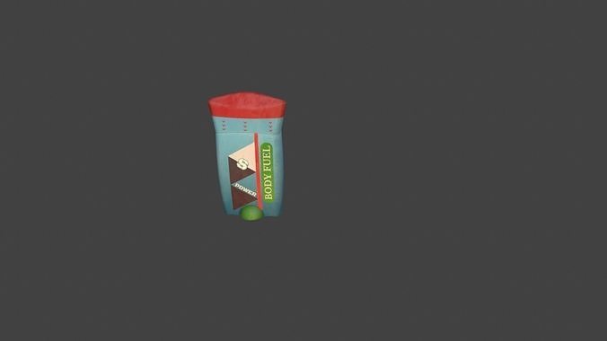 Antiperspirant toilet paper holder Low-poly 3D model