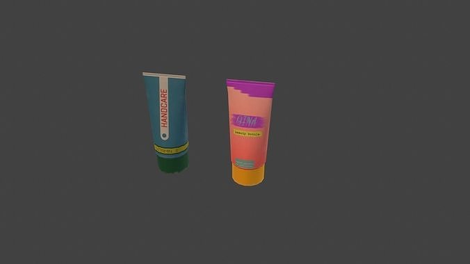 Hand cream Low-poly 3D model