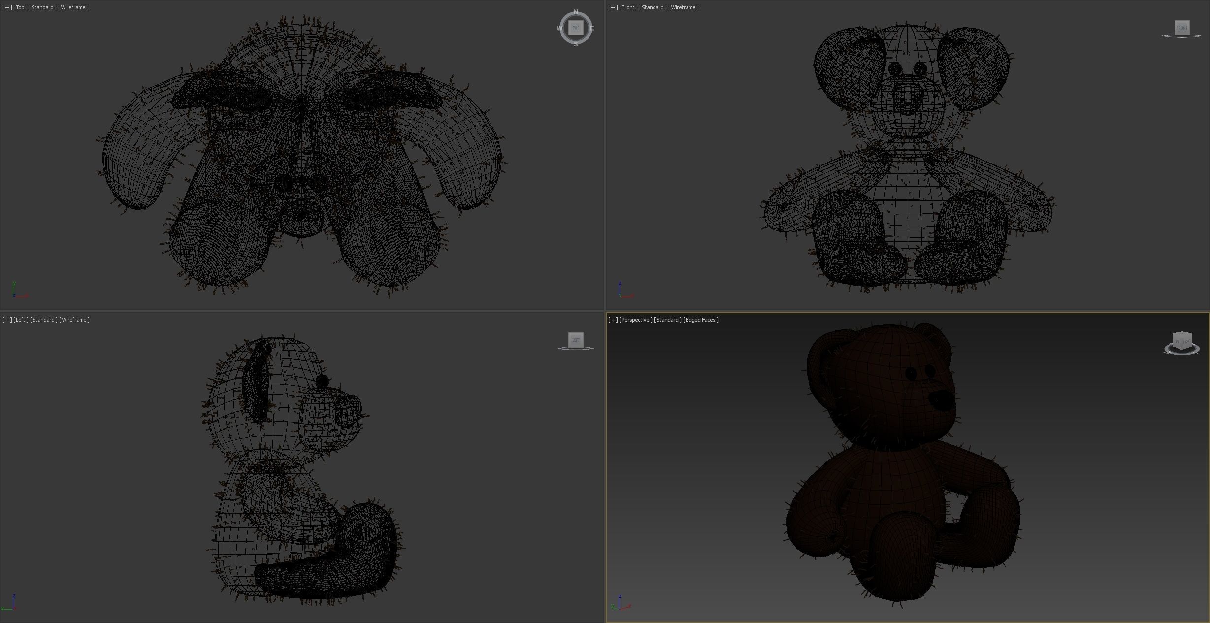 Plush Bear 3D model_3