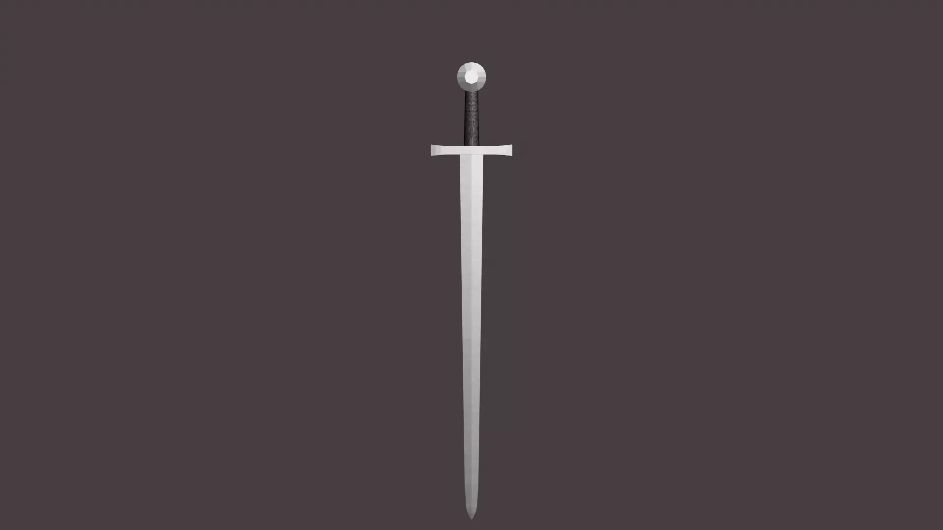 bastard sword 3D model_0