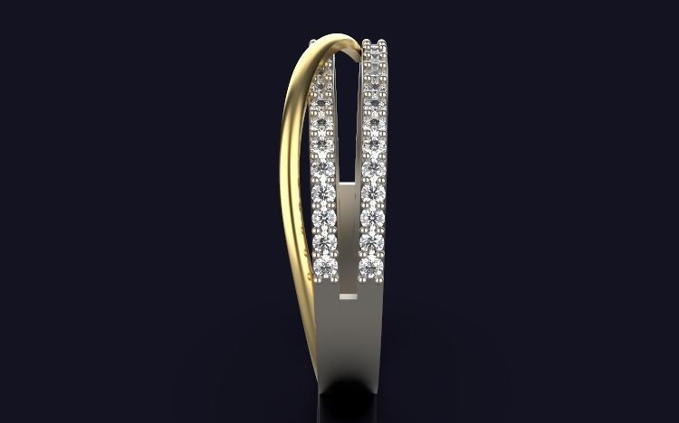 engagement ring 3D print model_3