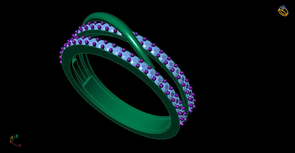engagement ring 3D print model_6