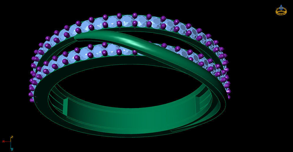 engagement ring 3D print model_8
