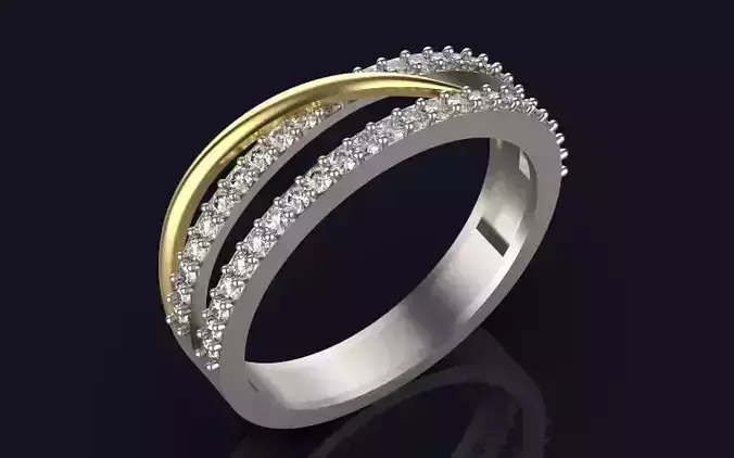engagement ring 3D print model