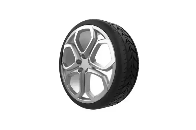 Automotive Car Wheel Rim 3D print model