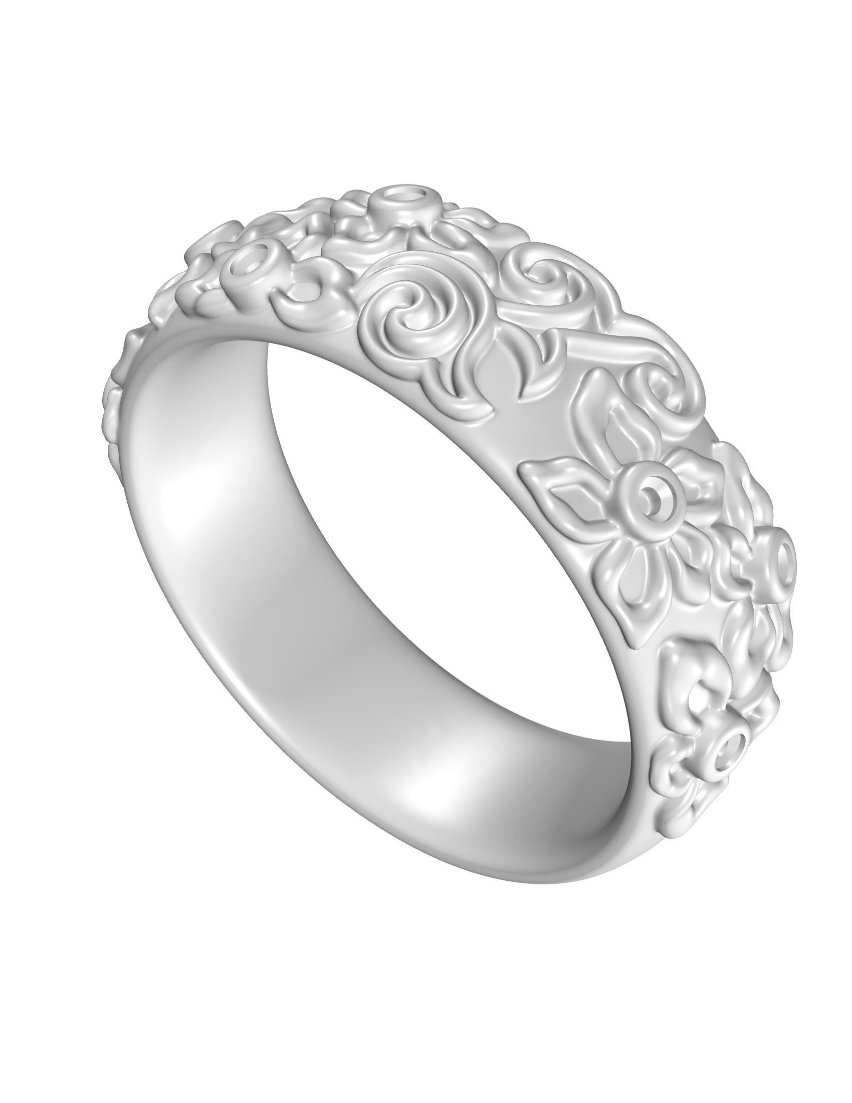 Wedding Bands 3D print model_6