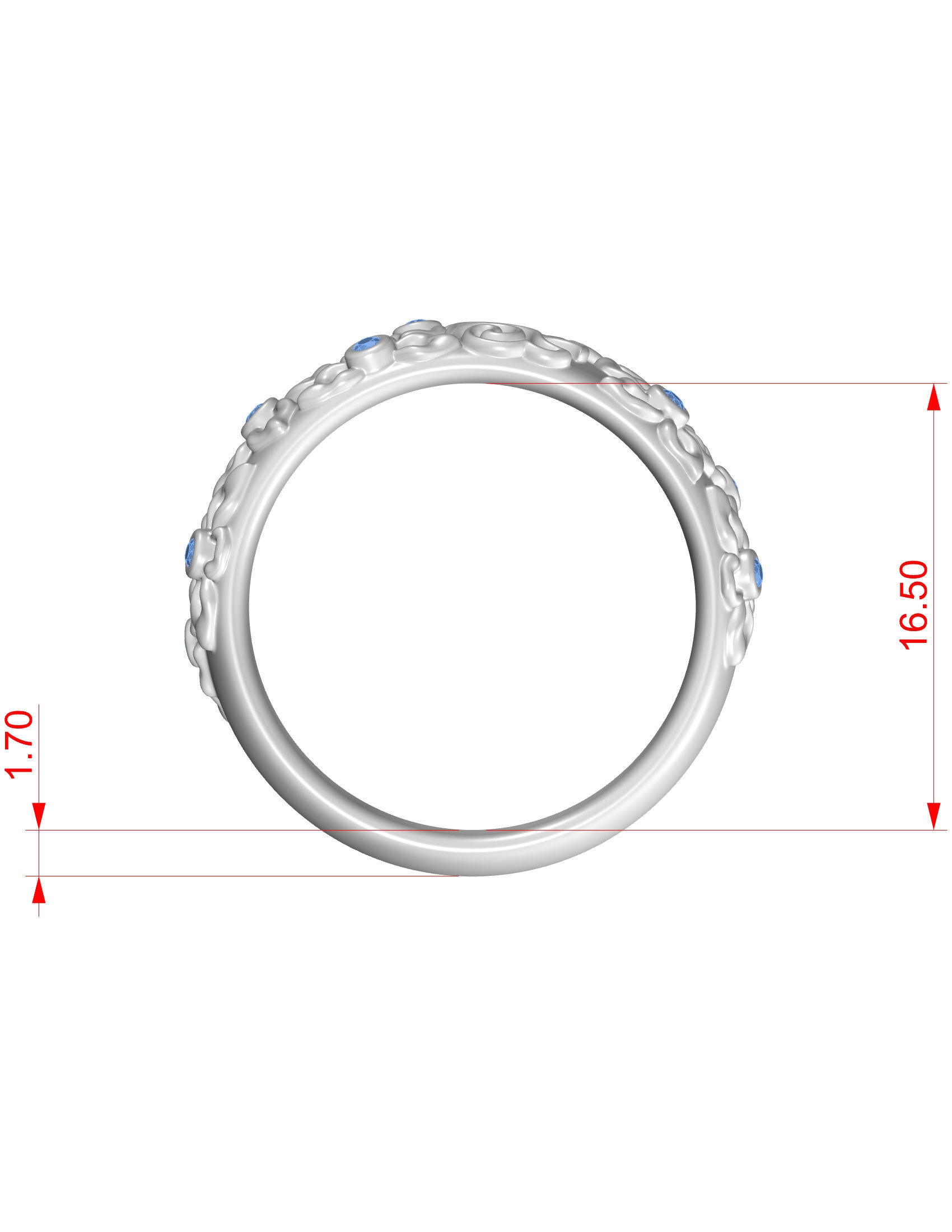 Wedding Bands 3D print model_7