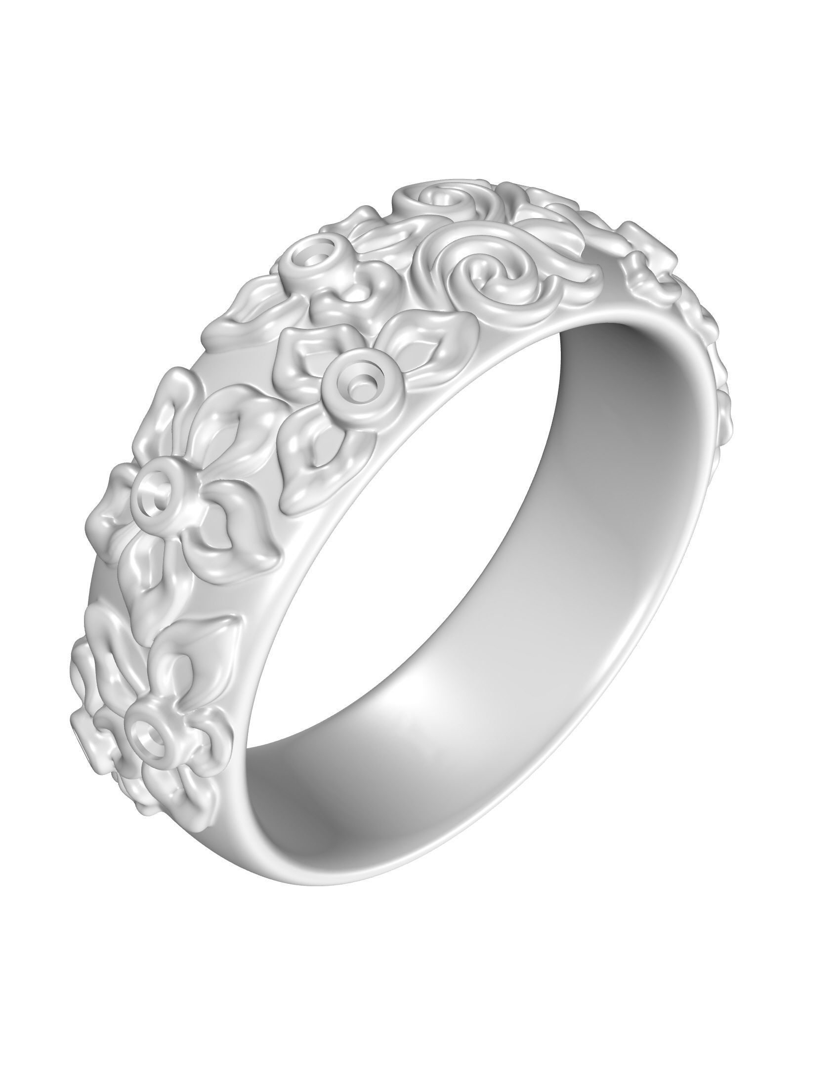 Wedding Bands 3D print model_5