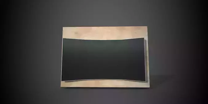 Wall mounted curved TV