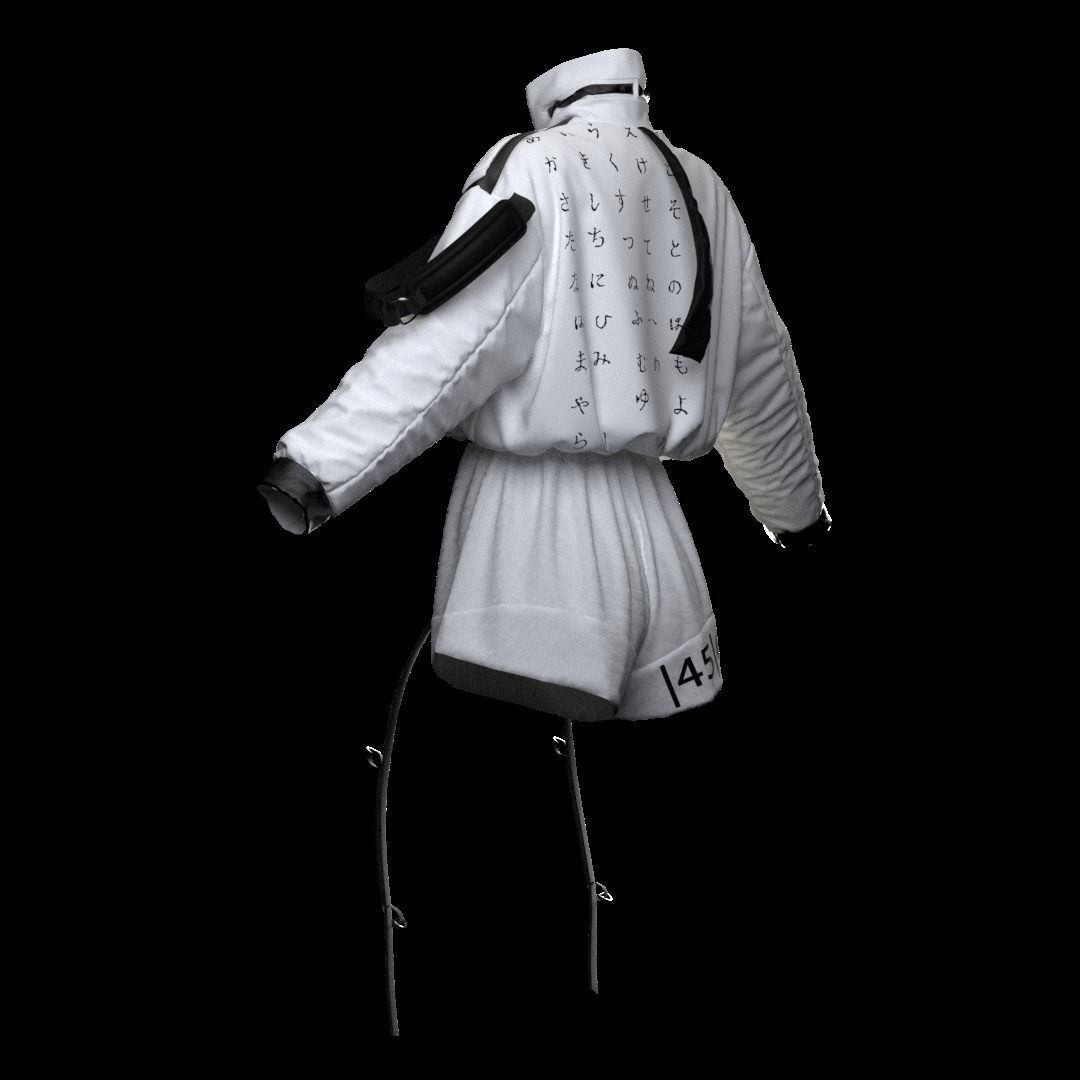 Cyberpunk party set 2 3D model_2