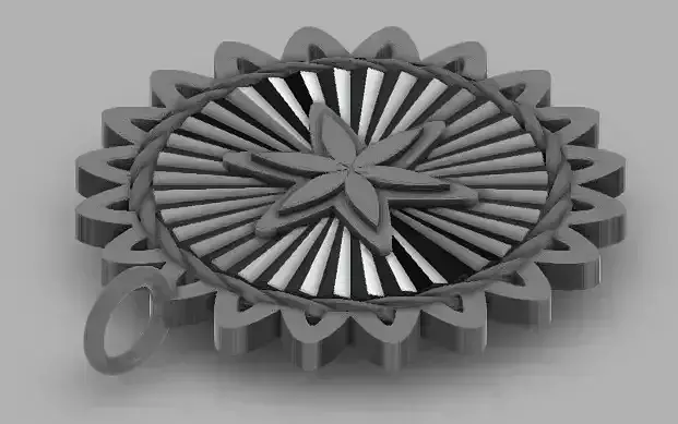 unisex necklace  3D print model