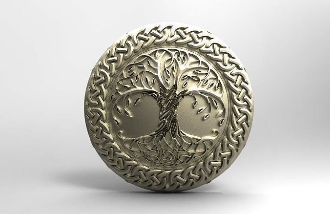 celtic tree of life pendant 3D print model