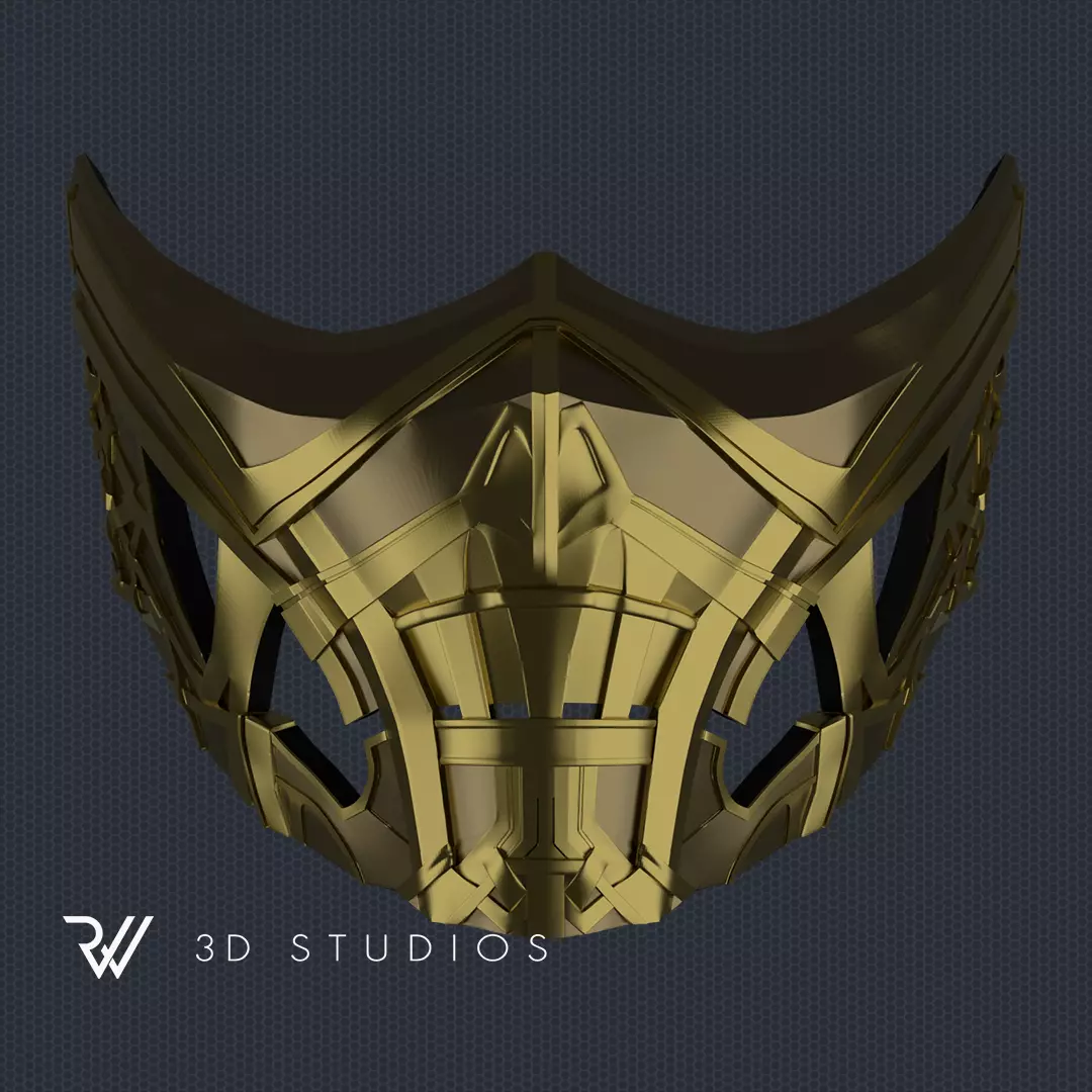 Scorpion New Mask - Mortal Kombat Movie 2021 - STL File 3D print model_0