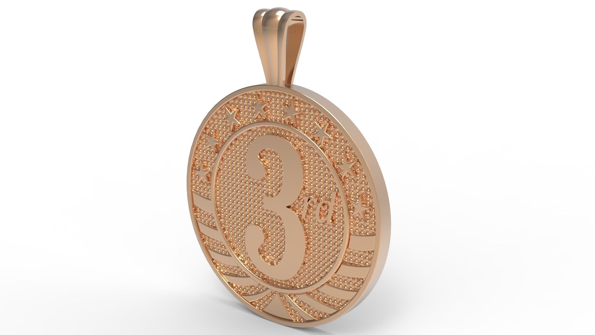 medallion 1st  2nd  3rd 3D print model_24