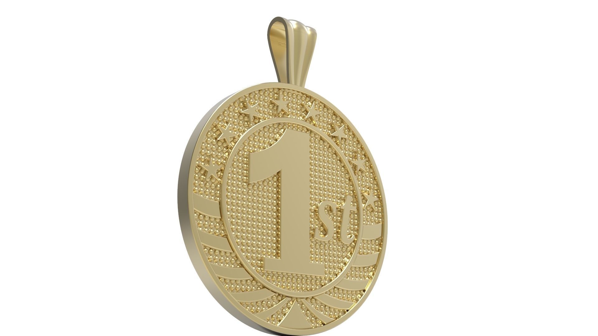 medallion 1st  2nd  3rd 3D print model_5