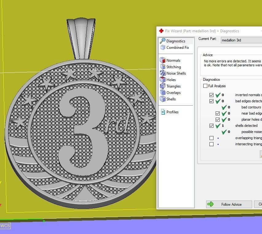 medallion 1st  2nd  3rd 3D print model_22