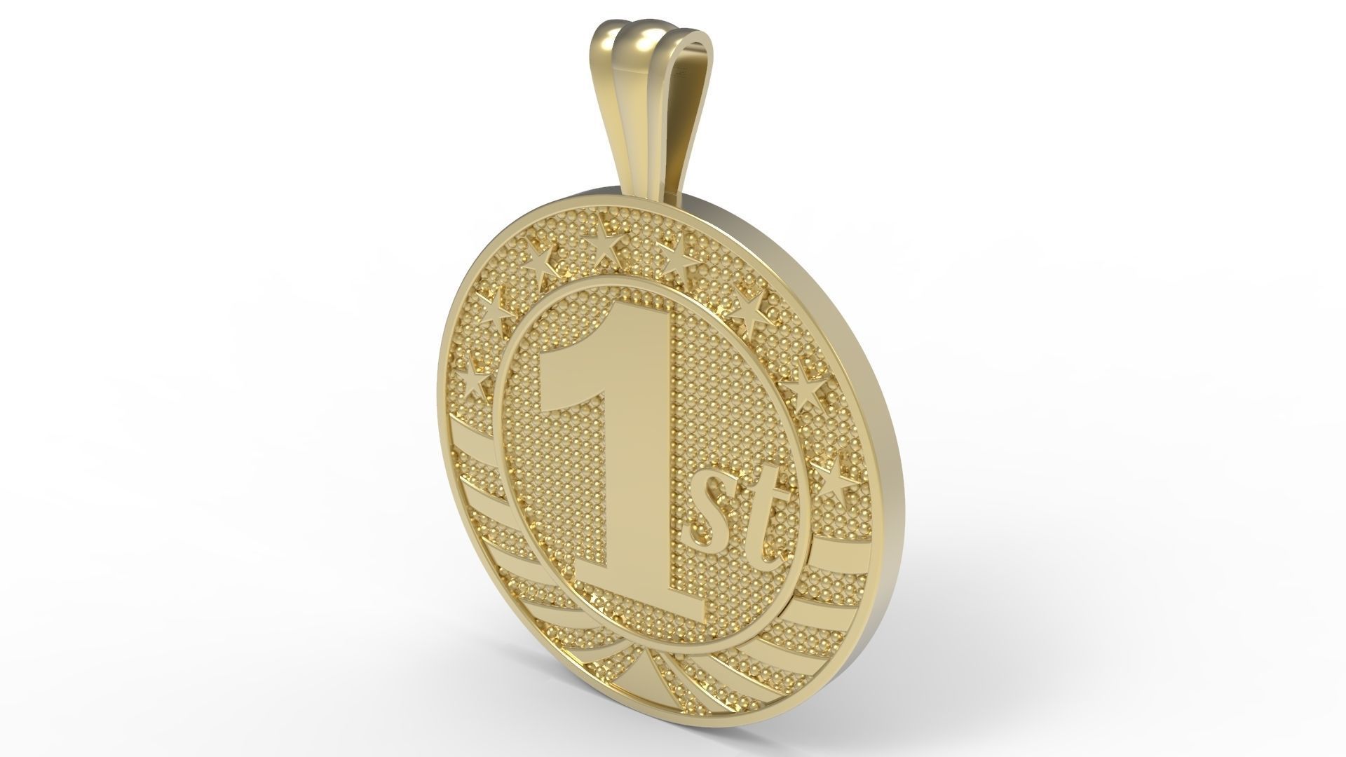 medallion 1st  2nd  3rd 3D print model_6