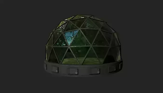 Bio Dome Low-poly 3D model