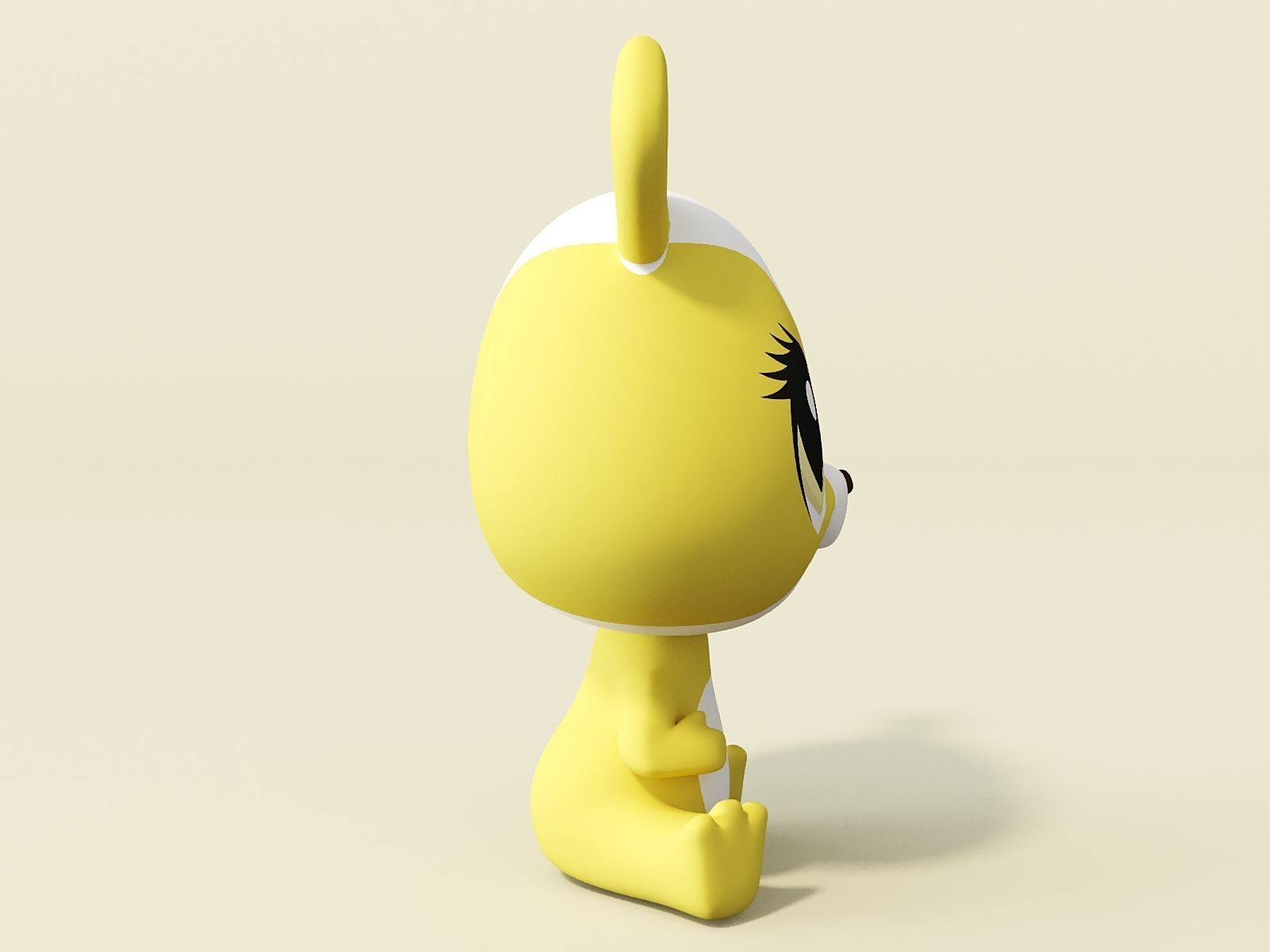 Cute creature 3D model_4
