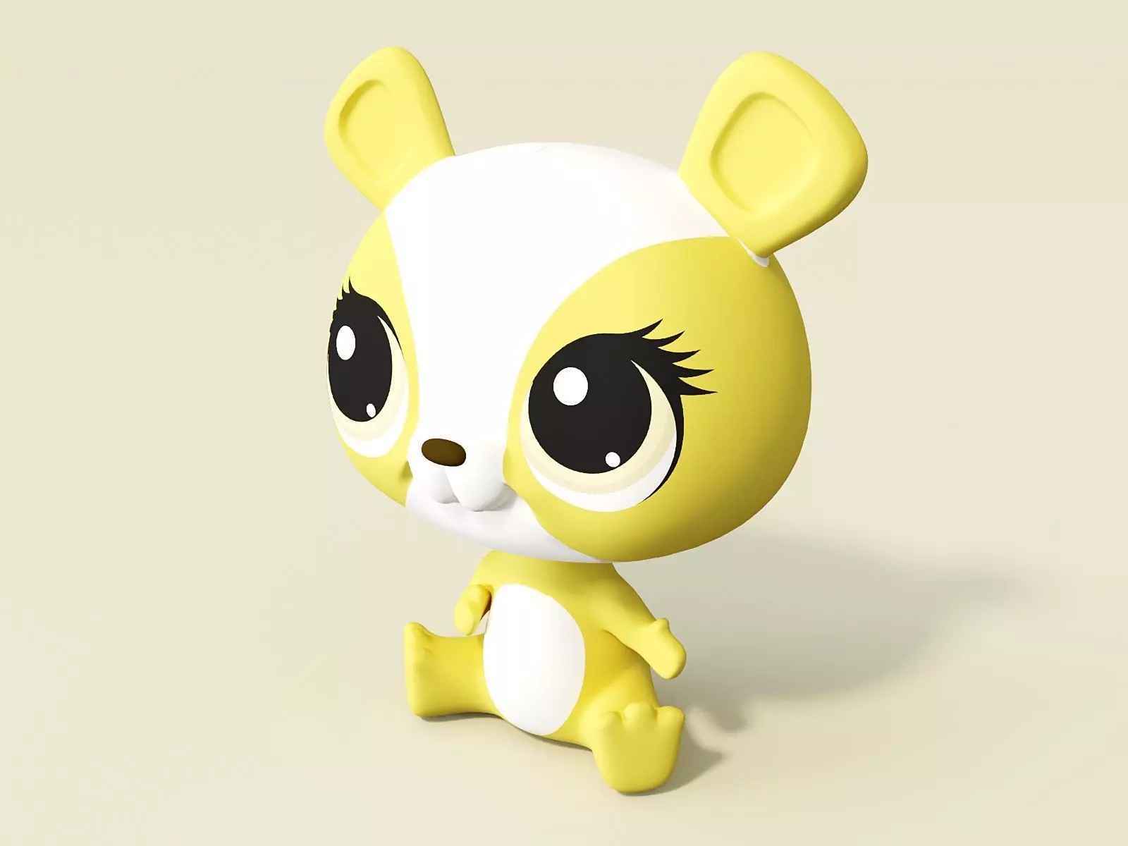 Cute creature 3D model_0