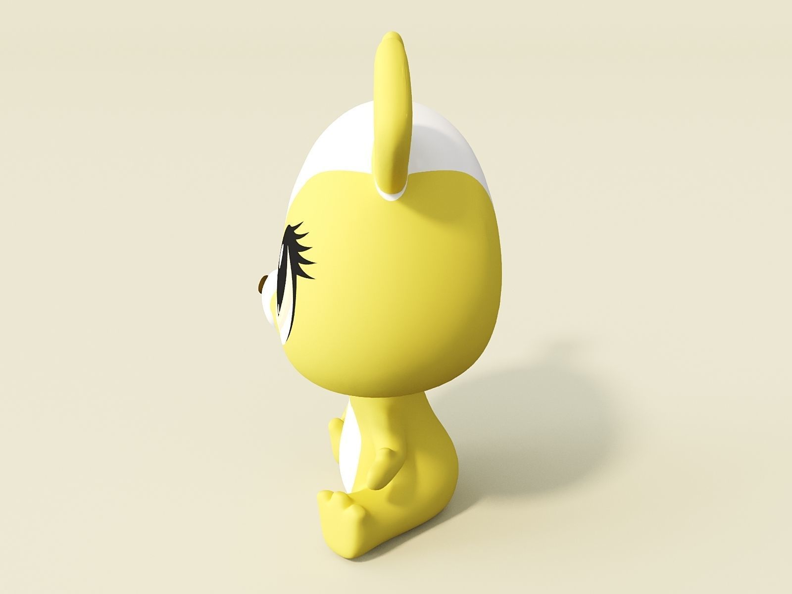 Cute creature 3D model_1