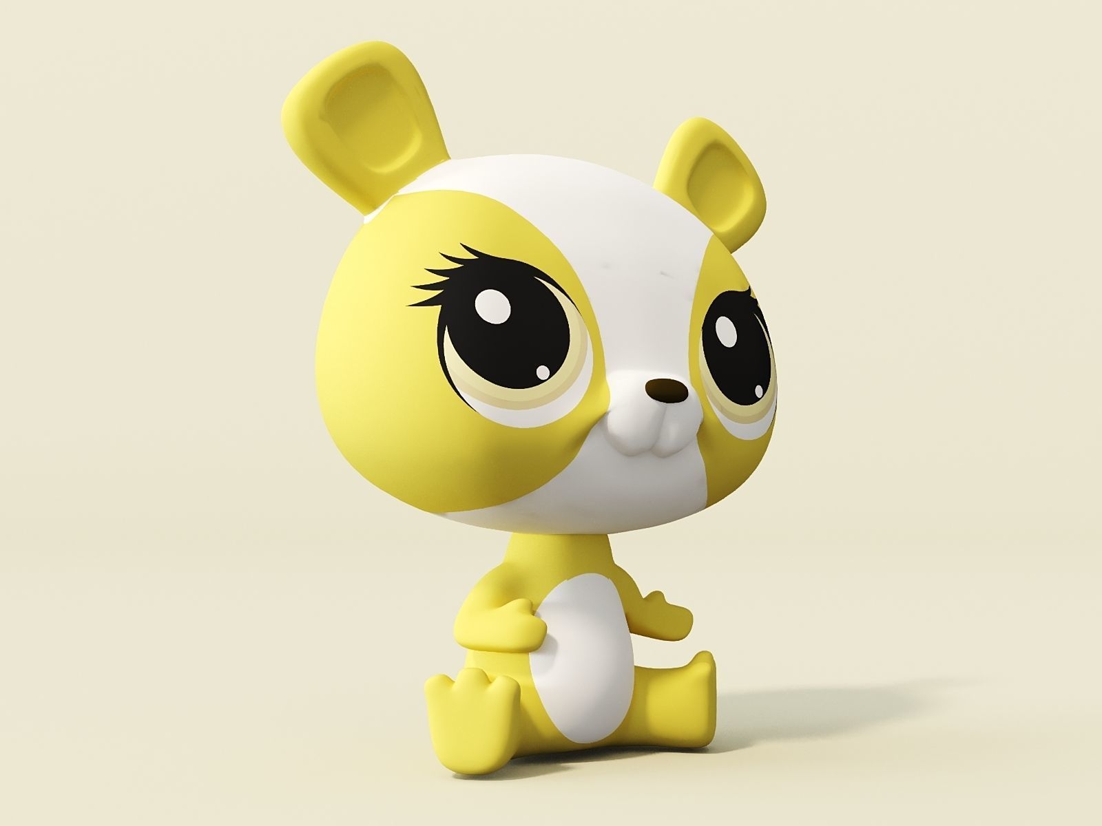 Cute creature 3D model_5