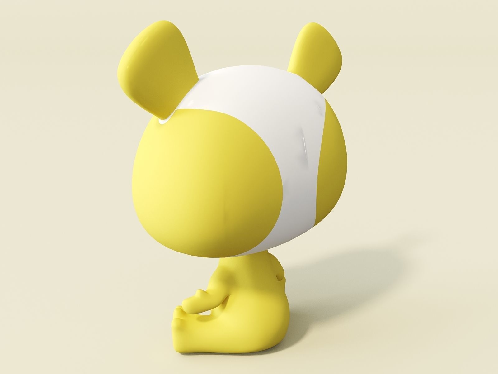 Cute creature 3D model_2