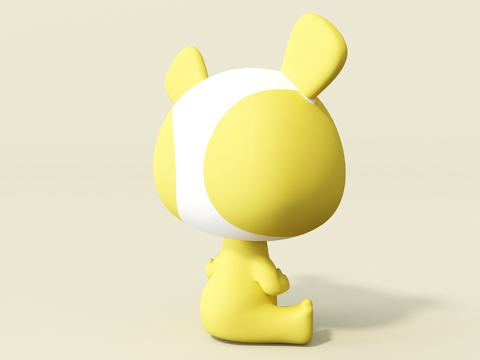 Cute creature 3D model_3
